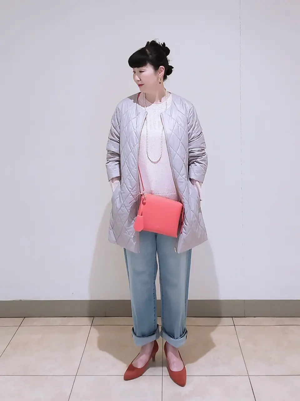 J.PRESS LADIES L スタッフ コーディネート画像