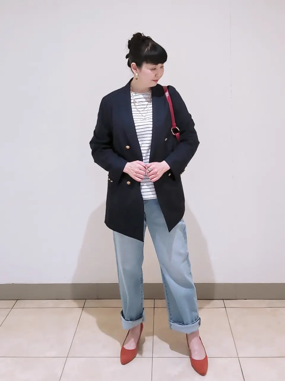 J.PRESS LADIES L スタッフ コーディネート画像