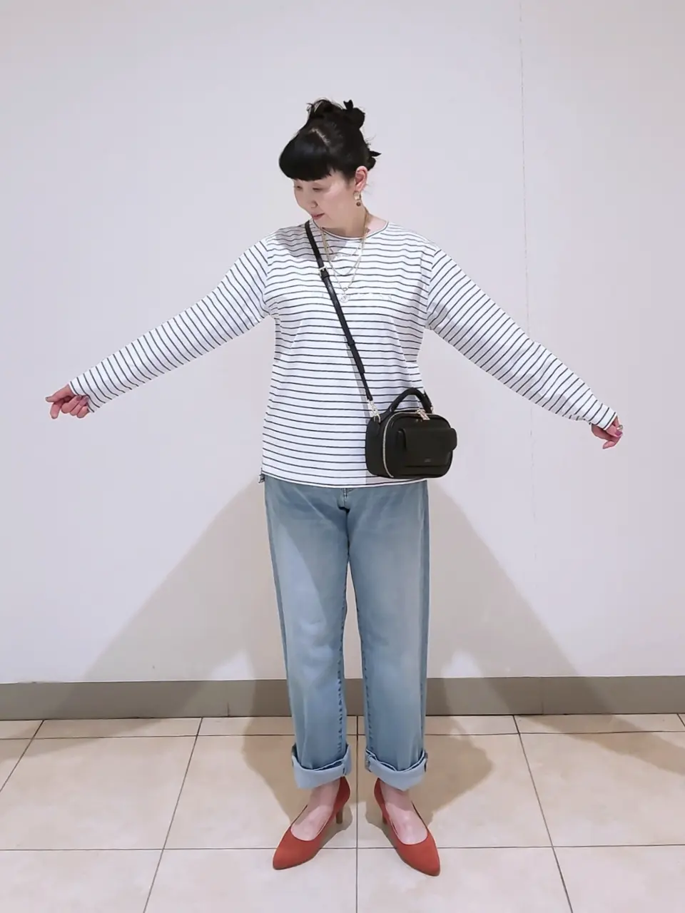 J.PRESS LADIES L スタッフ コーディネート画像