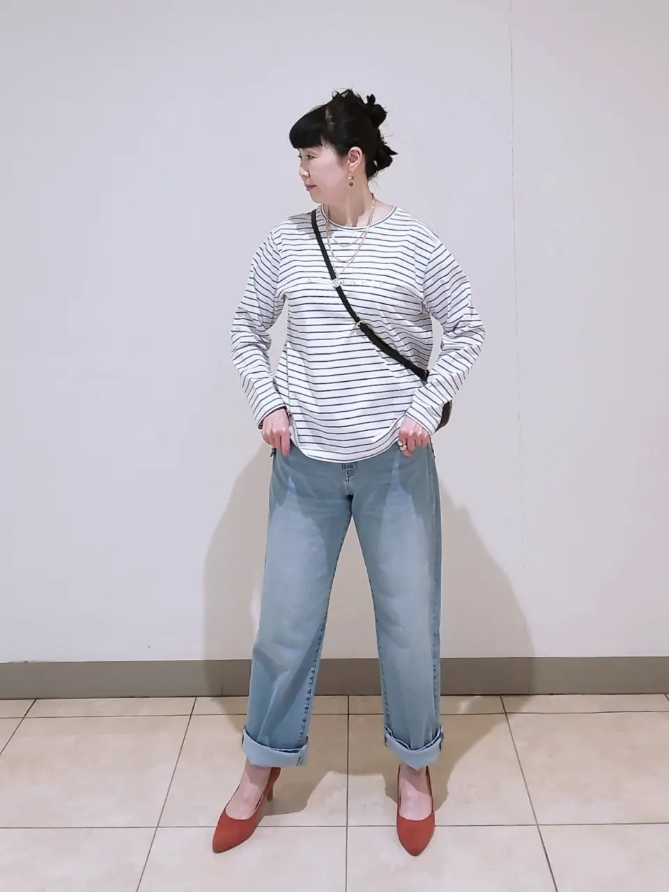 J.PRESS LADIES L スタッフ コーディネート画像