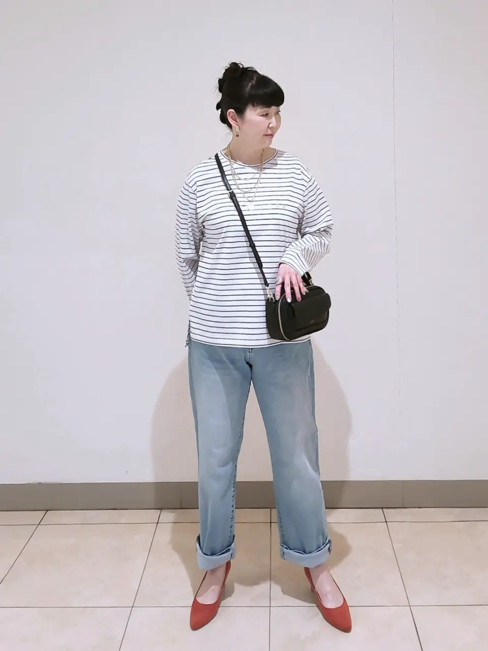 J.PRESS LADIES L スタッフ コーディネート画像