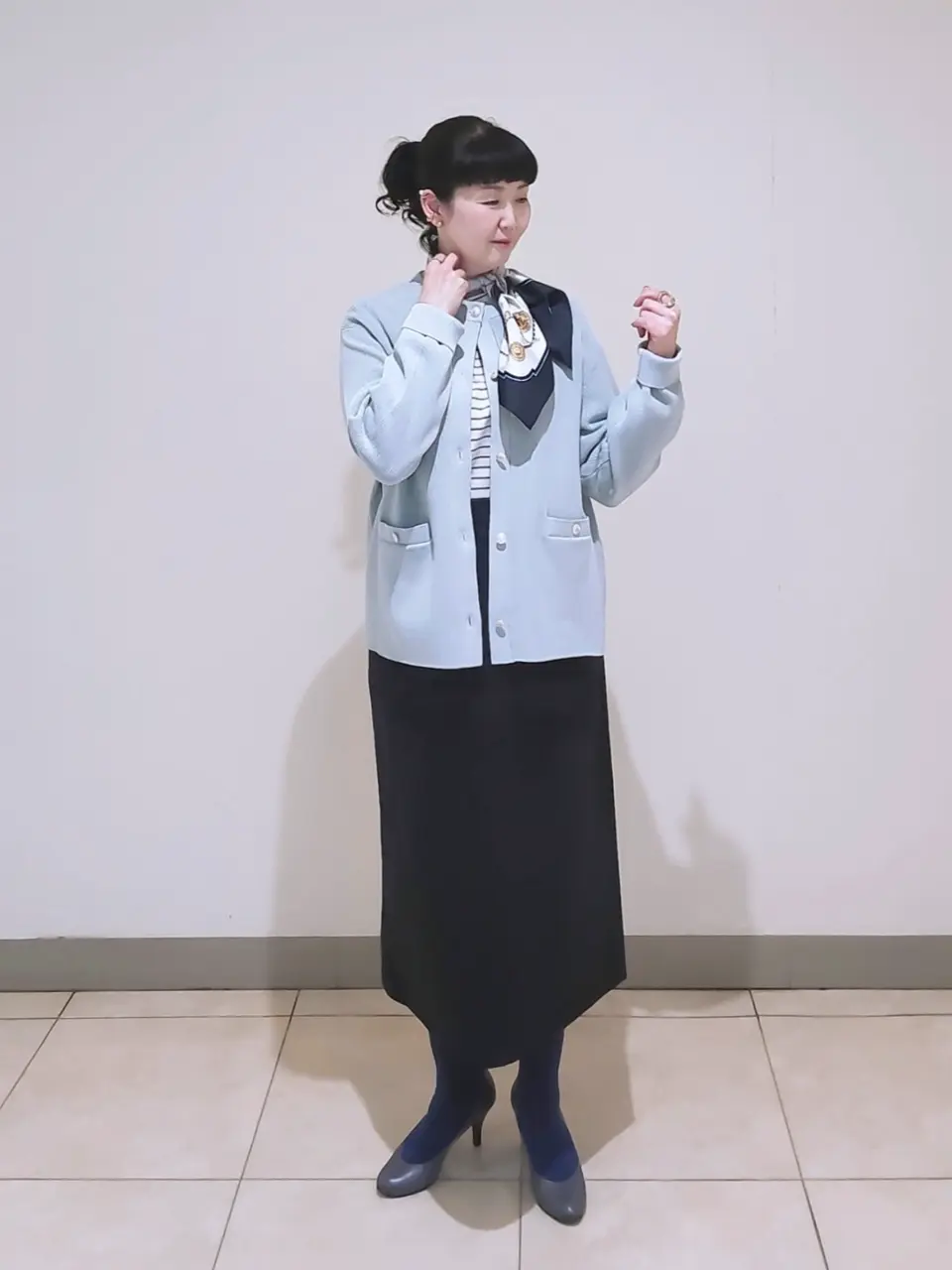 J.PRESS LADIES L スタッフ コーディネート画像