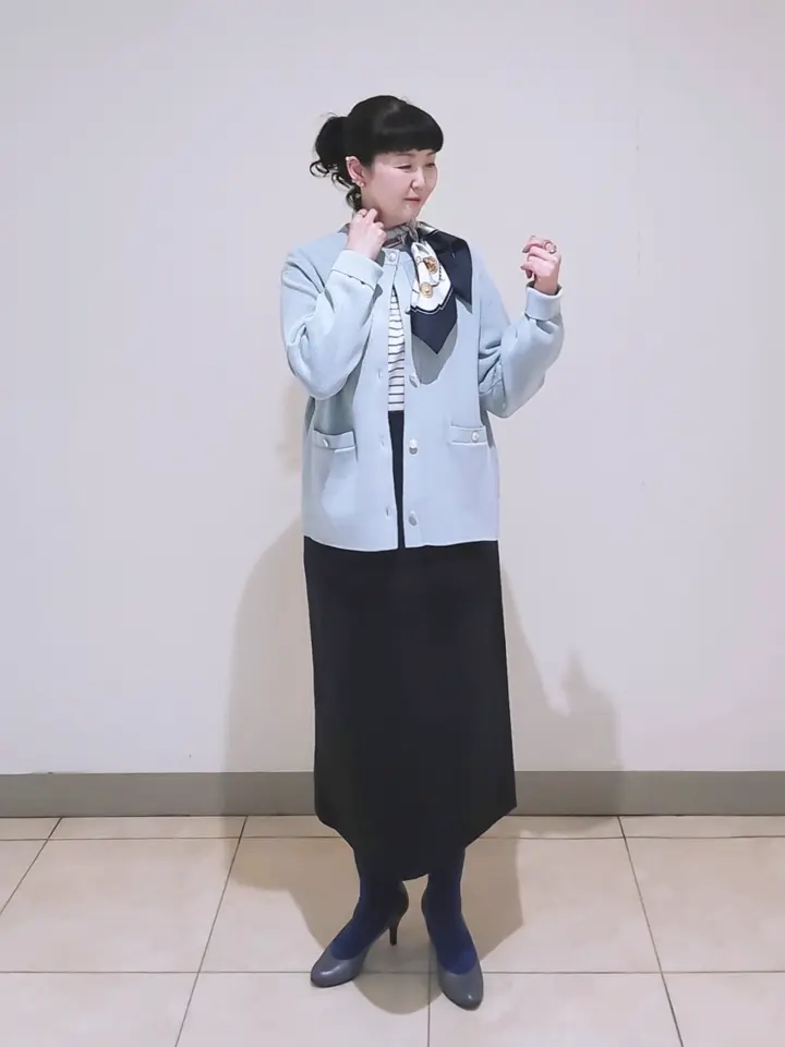 J.PRESS LADIES L スタッフ コーディネート画像