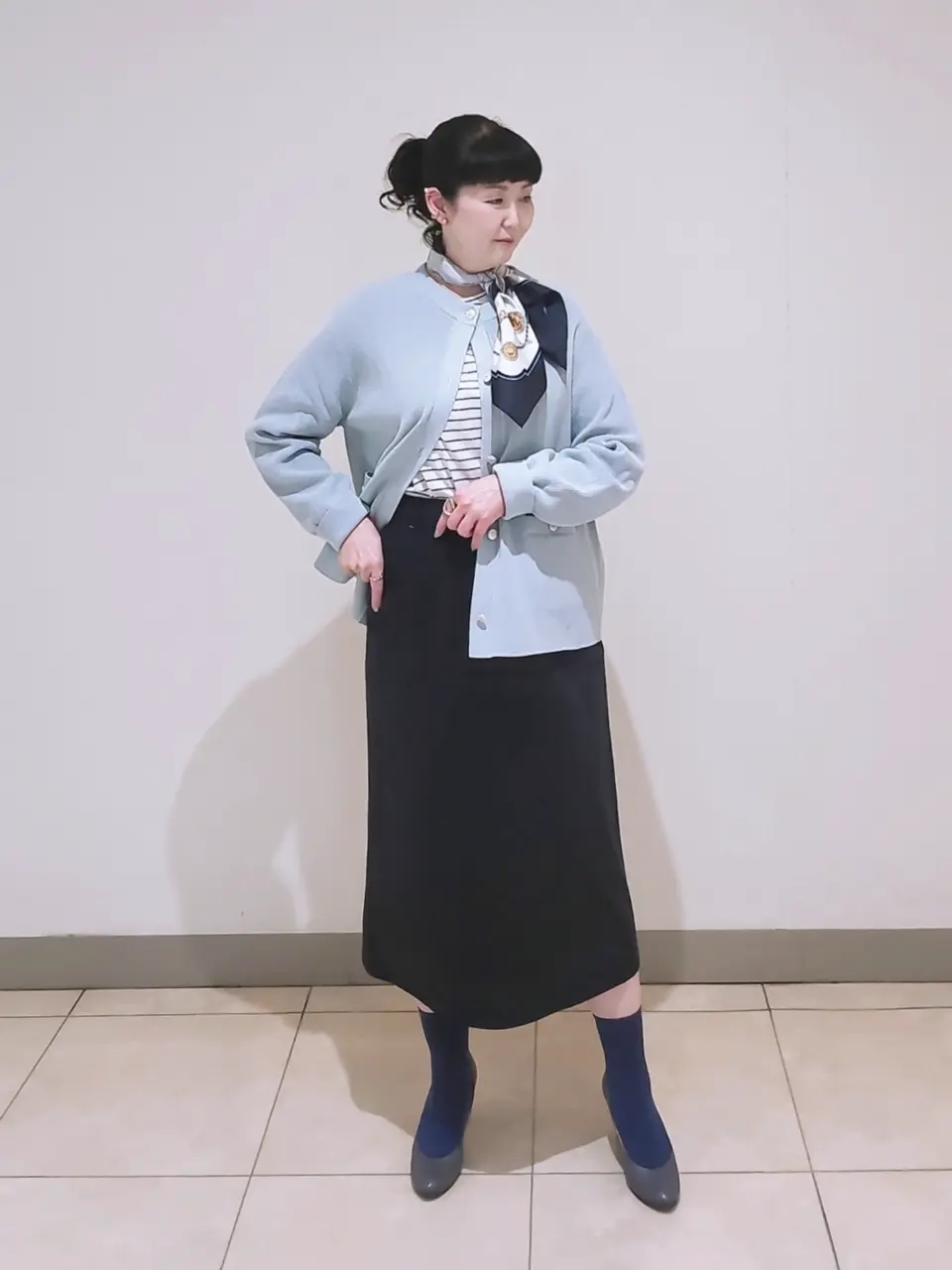 J.PRESS LADIES L スタッフ コーディネート画像