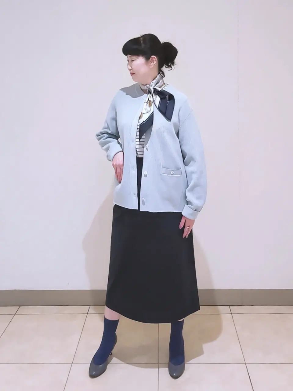 J.PRESS LADIES L スタッフ コーディネート画像