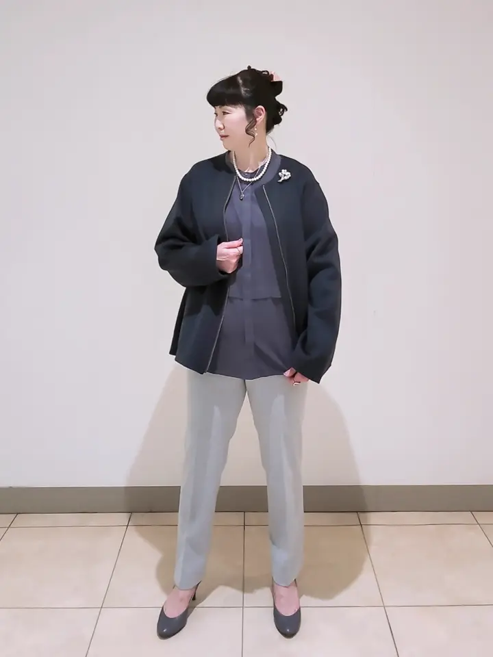 J.PRESS LADIES L スタッフ コーディネート画像