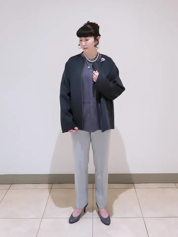 J.PRESS LADIES L スタッフ コーディネート画像