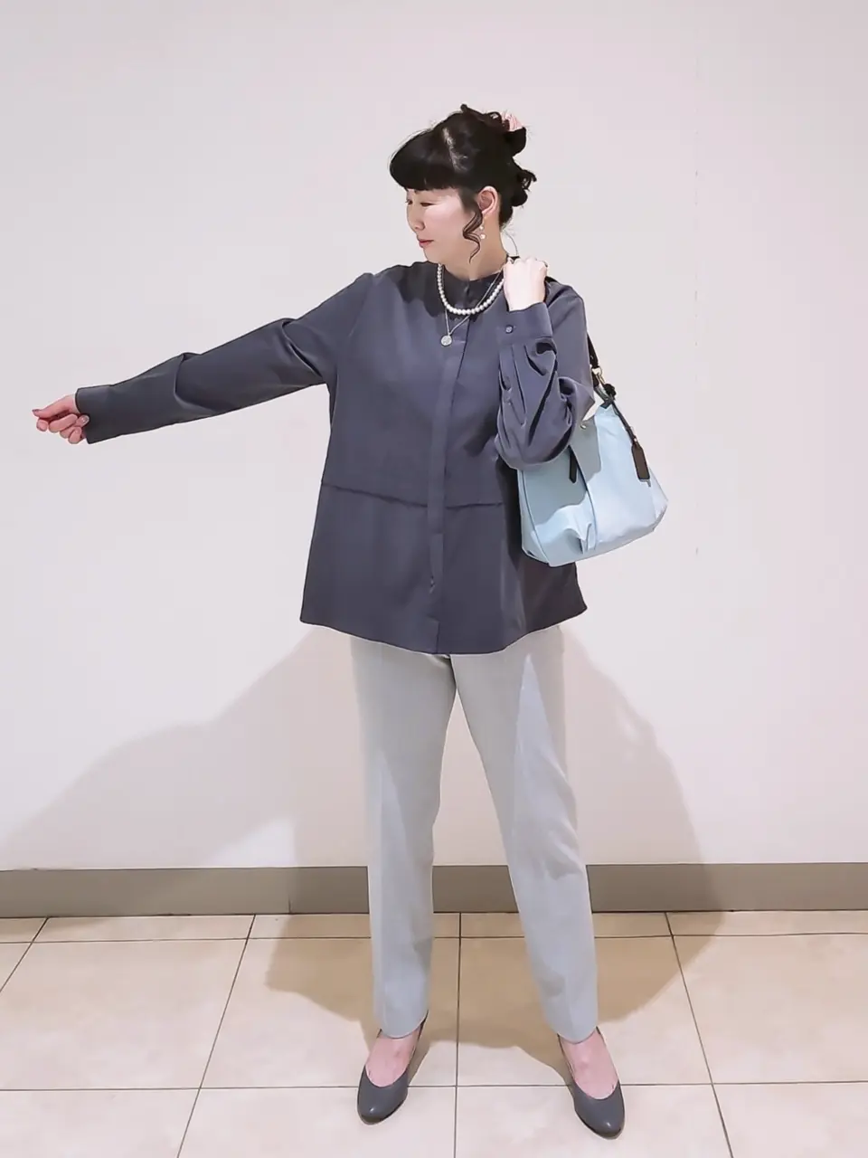 J.PRESS LADIES L スタッフ コーディネート画像