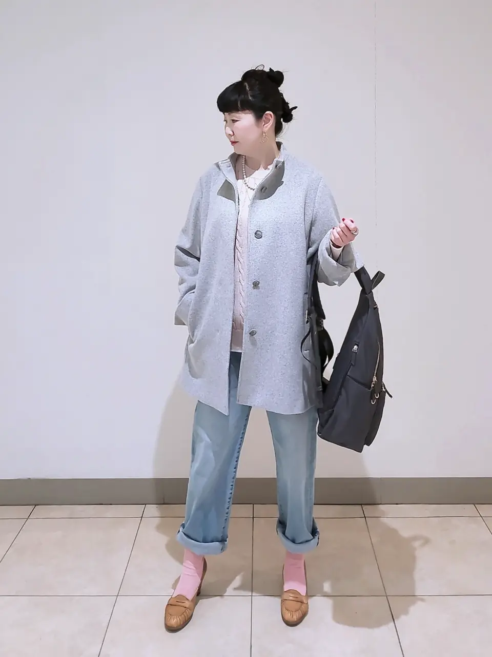 J.PRESS LADIES L スタッフ コーディネート画像