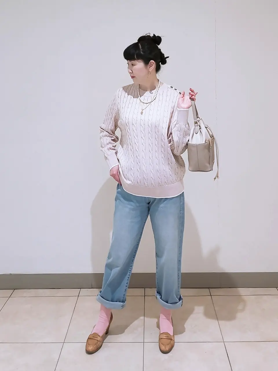 J.PRESS LADIES L スタッフ コーディネート画像