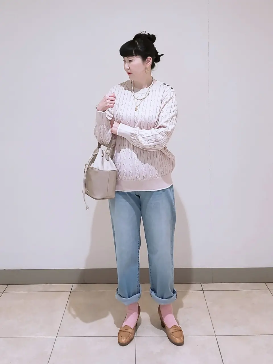 J.PRESS LADIES L スタッフ コーディネート画像