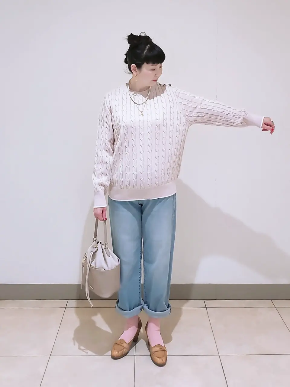 J.PRESS LADIES L スタッフ コーディネート画像