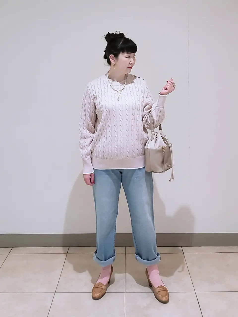 J.PRESS LADIES L スタッフ コーディネート画像