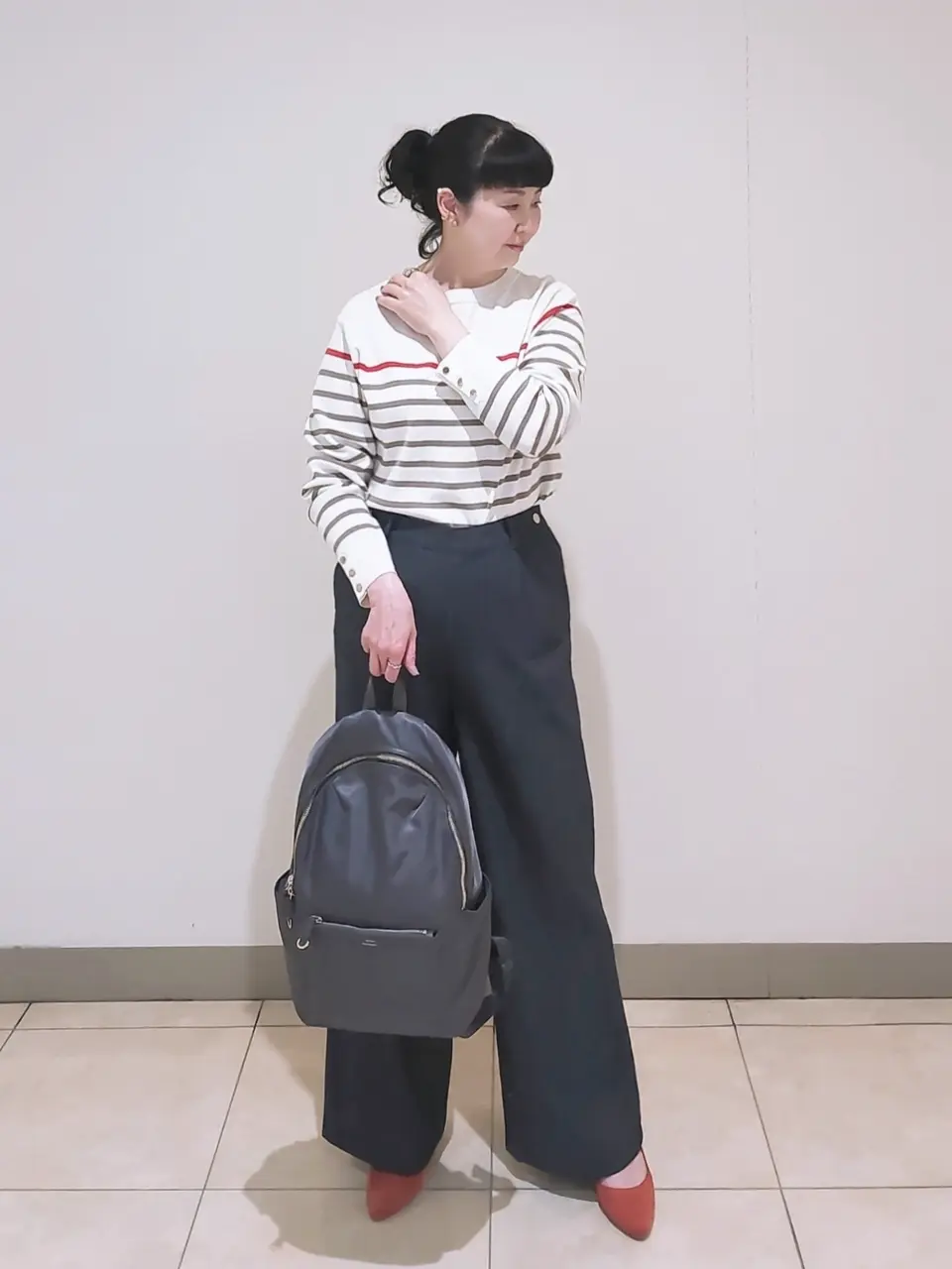 J.PRESS LADIES L スタッフ コーディネート画像