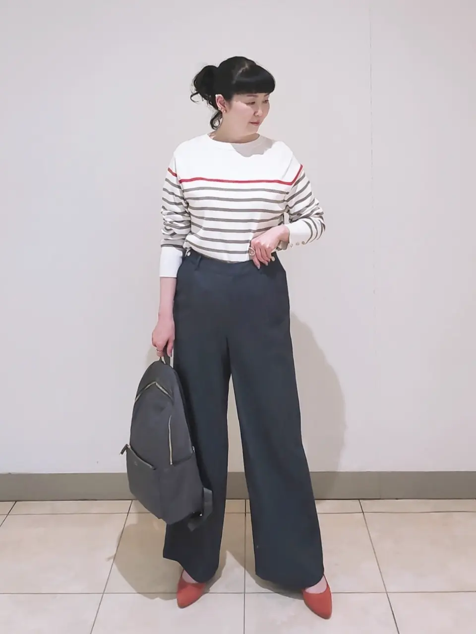 J.PRESS LADIES L スタッフ コーディネート画像