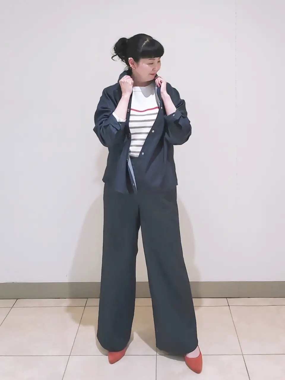 J.PRESS LADIES L スタッフ コーディネート画像