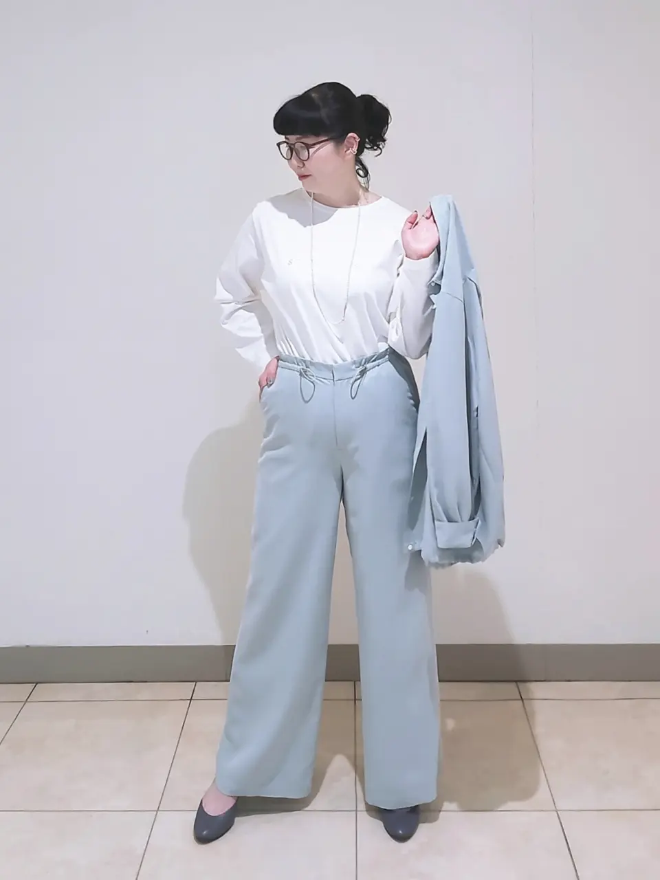 J.PRESS LADIES L スタッフ コーディネート画像