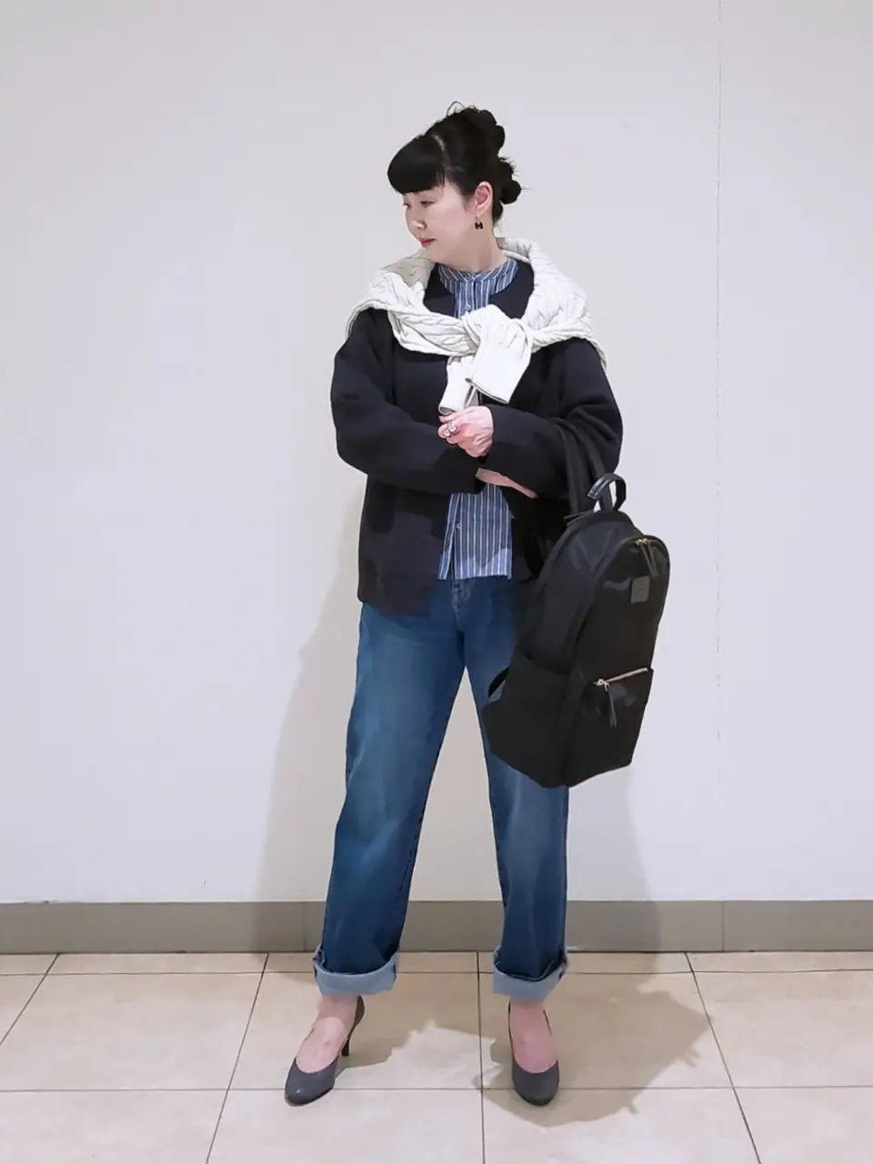 J.PRESS LADIES L スタッフ コーディネート画像