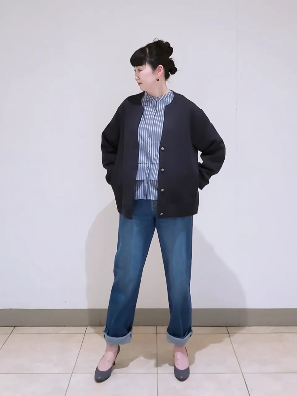 J.PRESS LADIES L スタッフ コーディネート画像