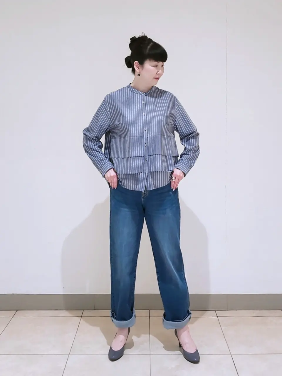 J.PRESS LADIES L スタッフ コーディネート画像