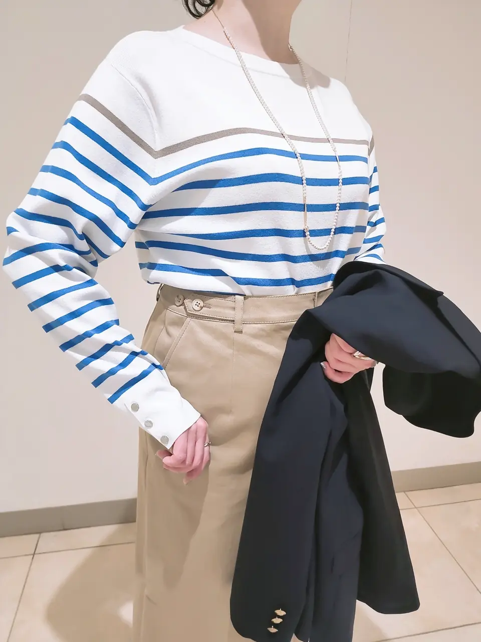 J.PRESS LADIES L スタッフ コーディネート画像