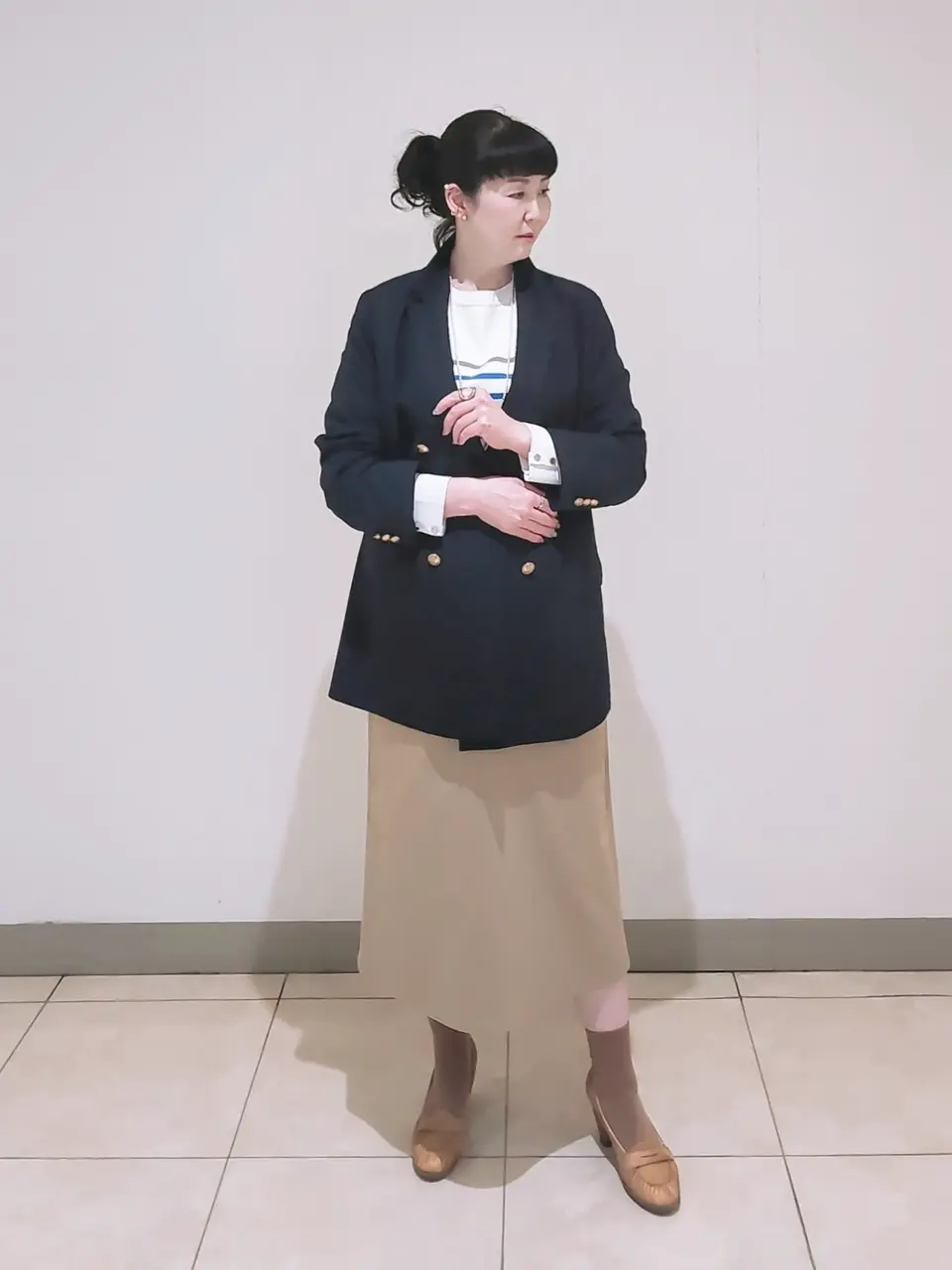 J.PRESS LADIES L スタッフ コーディネート画像