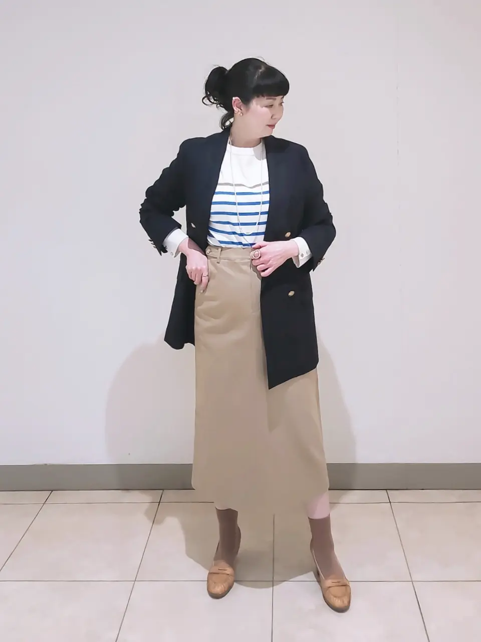 J.PRESS LADIES L スタッフ コーディネート画像