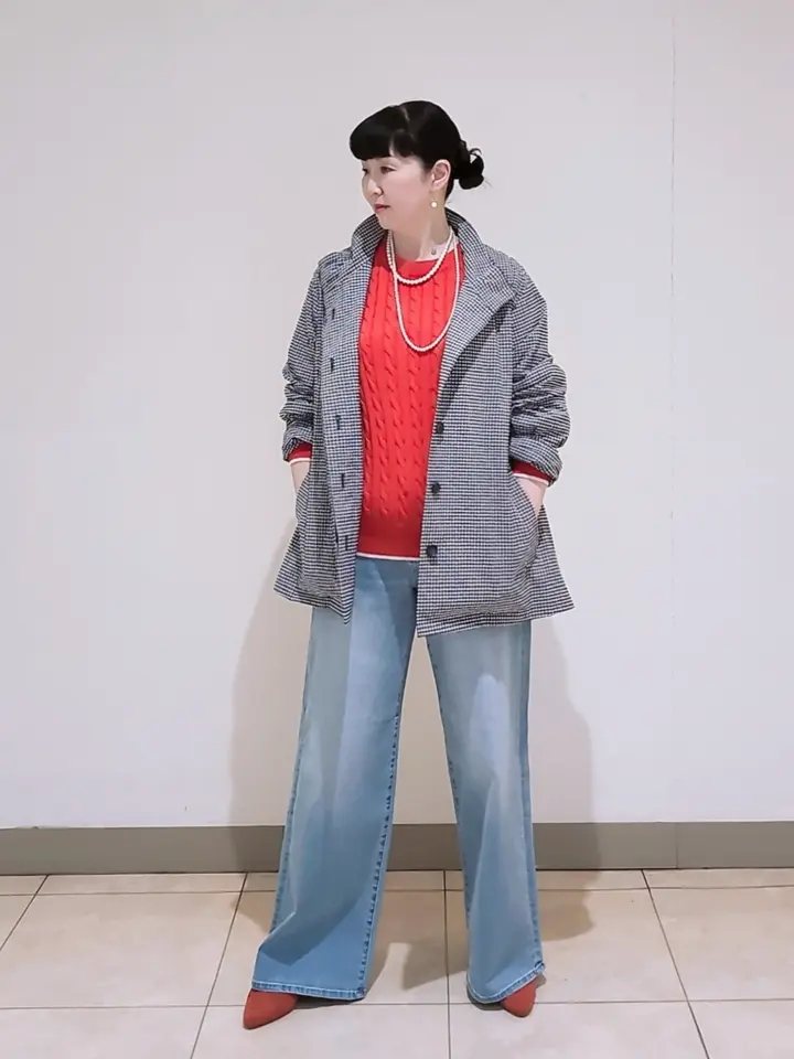 J.PRESS LADIES L スタッフ コーディネート画像