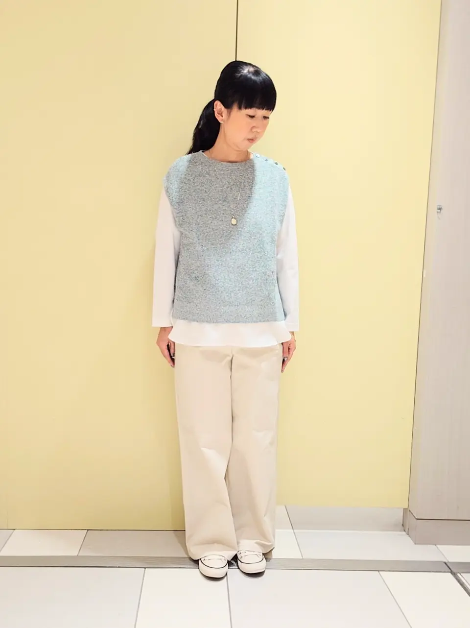 J.PRESS LADIES L スタッフ コーディネート画像