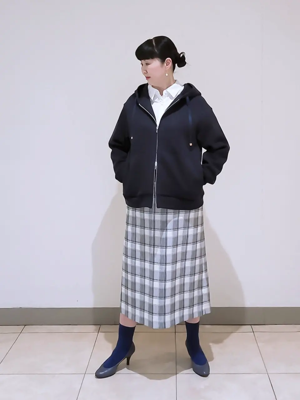 J.PRESS LADIES L スタッフ コーディネート画像