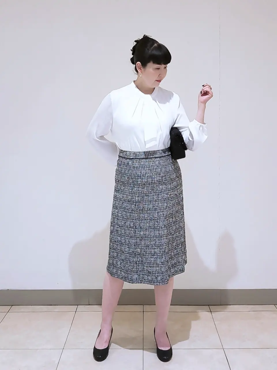 J.PRESS LADIES L スタッフ コーディネート画像