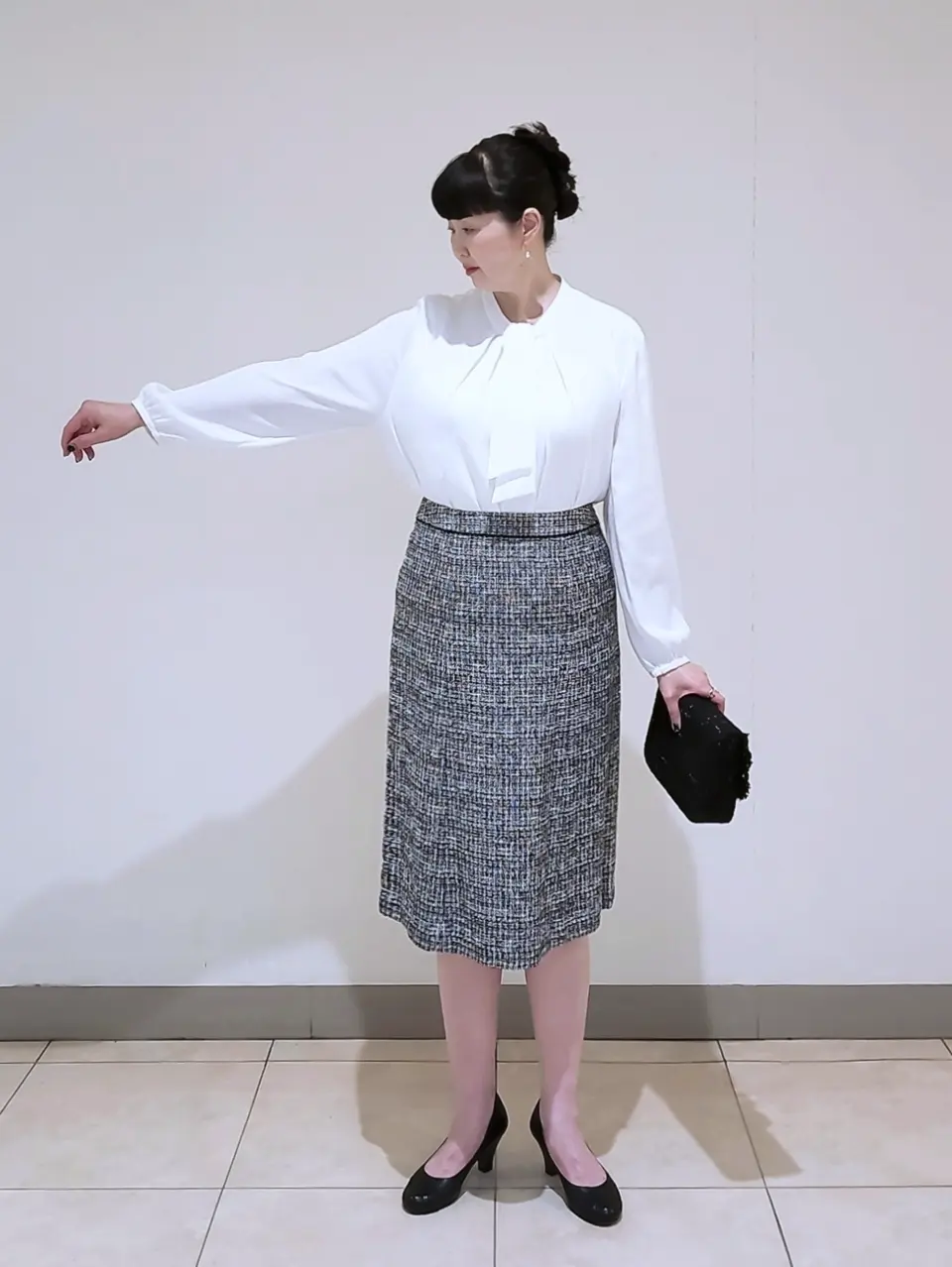 J.PRESS LADIES L スタッフ コーディネート画像