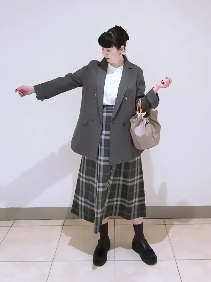 J.PRESS LADIES L スタッフ コーディネート画像