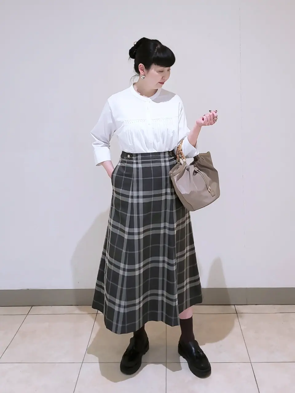 J.PRESS LADIES L スタッフ コーディネート画像