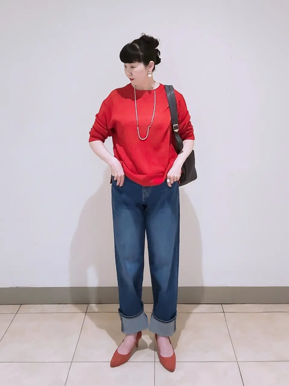 J.PRESS LADIES L スタッフ コーディネート画像