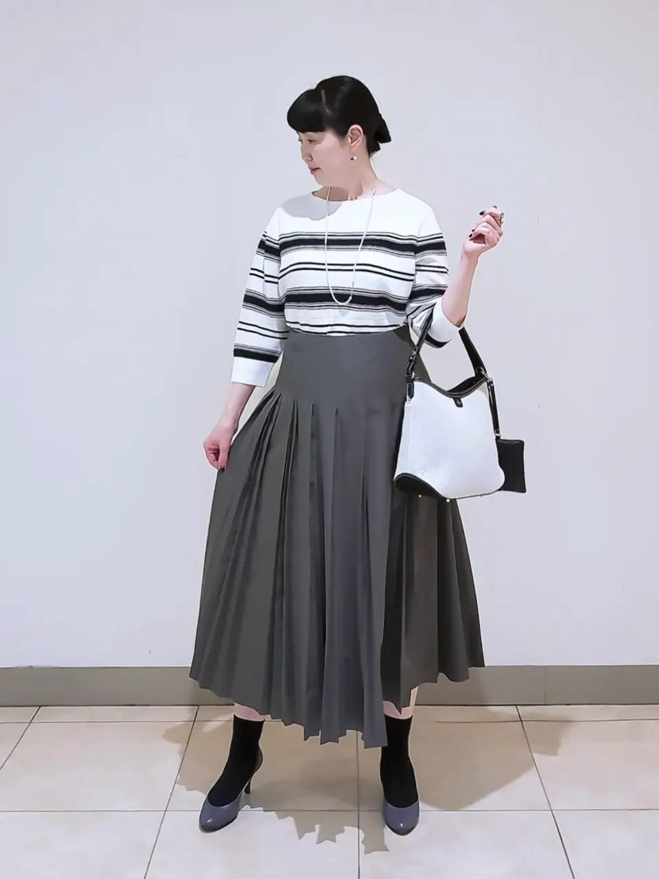 J.PRESS LADIES L スタッフ コーディネート画像