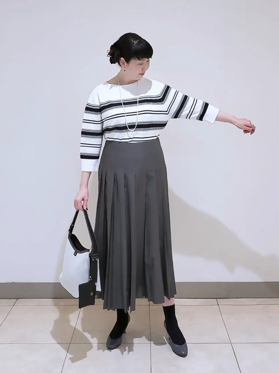 J.PRESS LADIES L スタッフ コーディネート画像