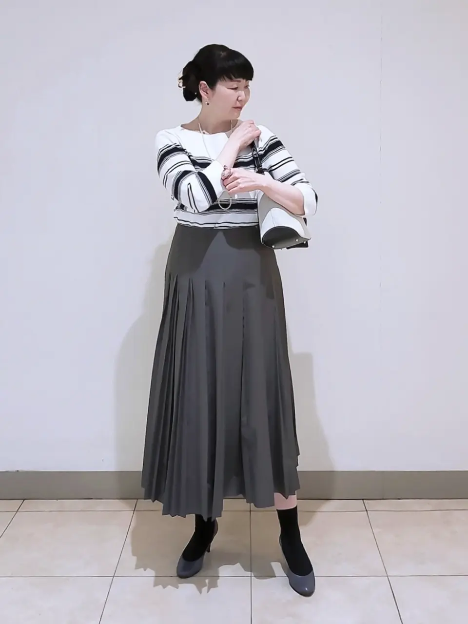 J.PRESS LADIES L スタッフ コーディネート画像