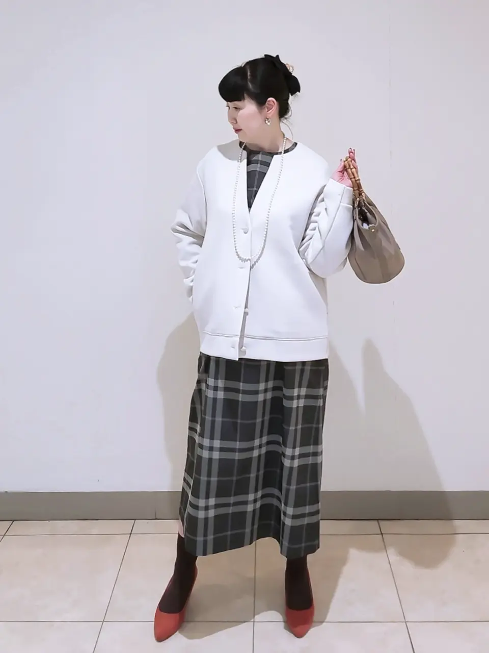 J.PRESS LADIES L スタッフ コーディネート画像