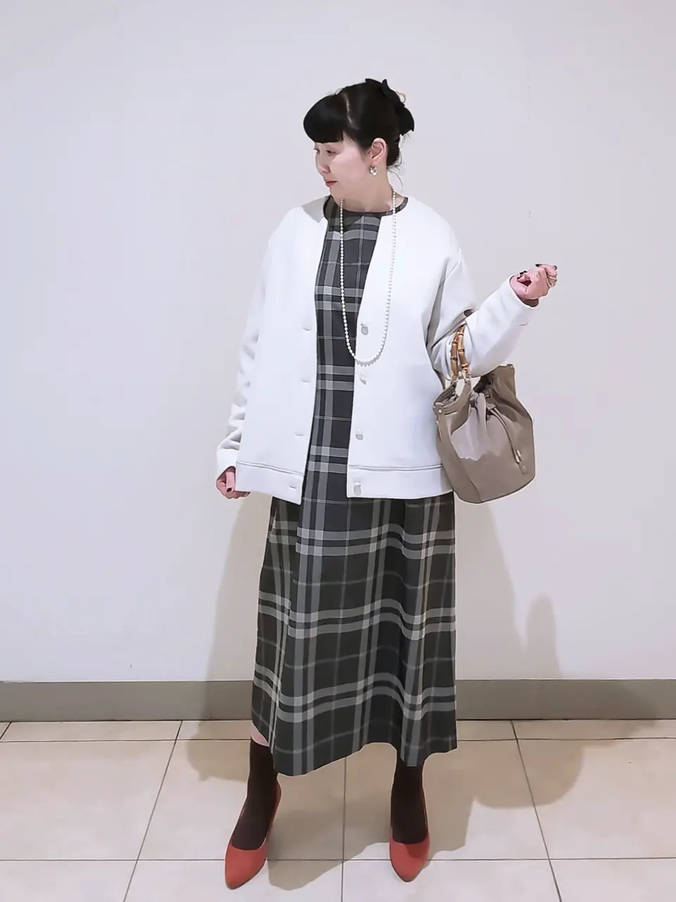 J.PRESS LADIES L スタッフ コーディネート画像