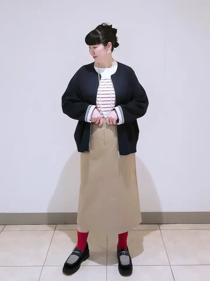 J.PRESS LADIES L スタッフ コーディネート画像
