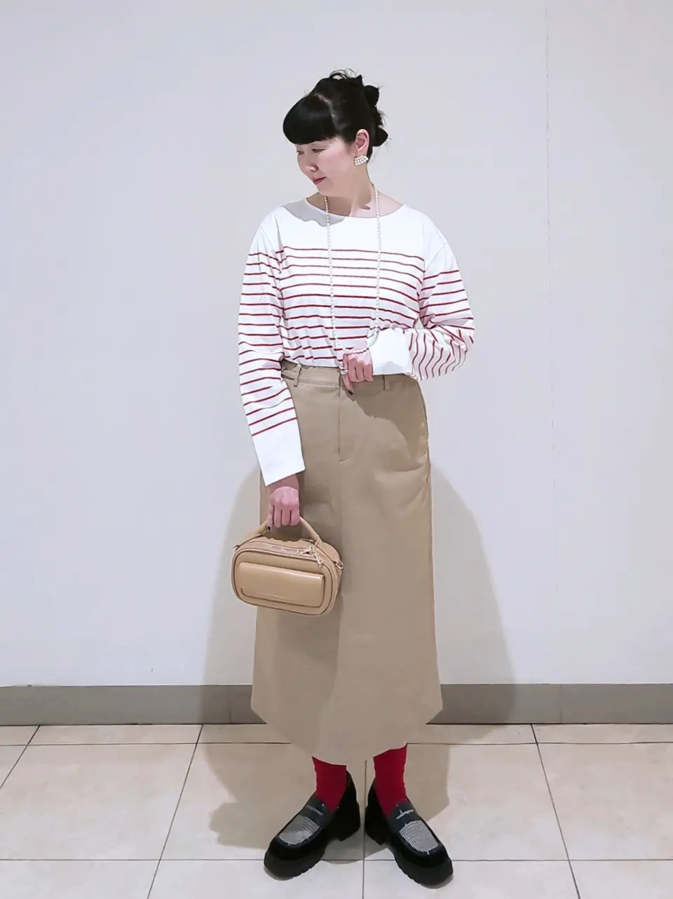 J.PRESS LADIES L スタッフ コーディネート画像