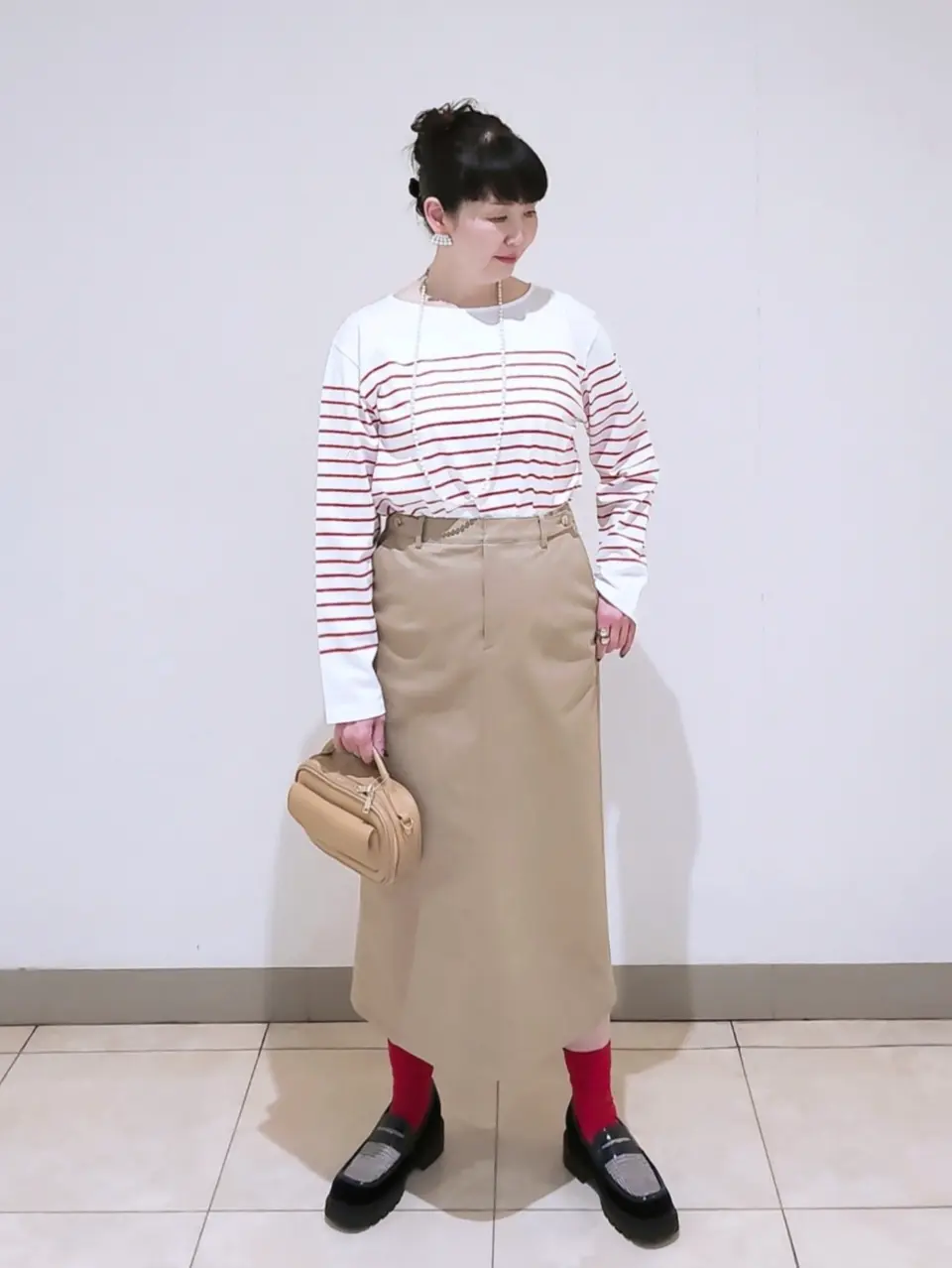 J.PRESS LADIES L スタッフ コーディネート画像