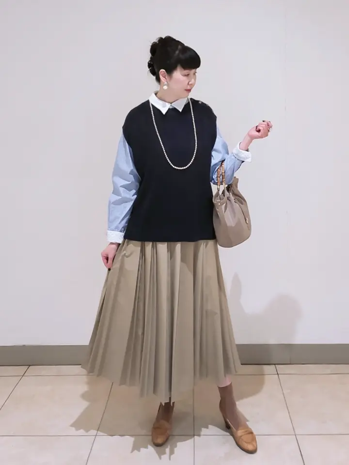 J.PRESS LADIES L スタッフ コーディネート画像