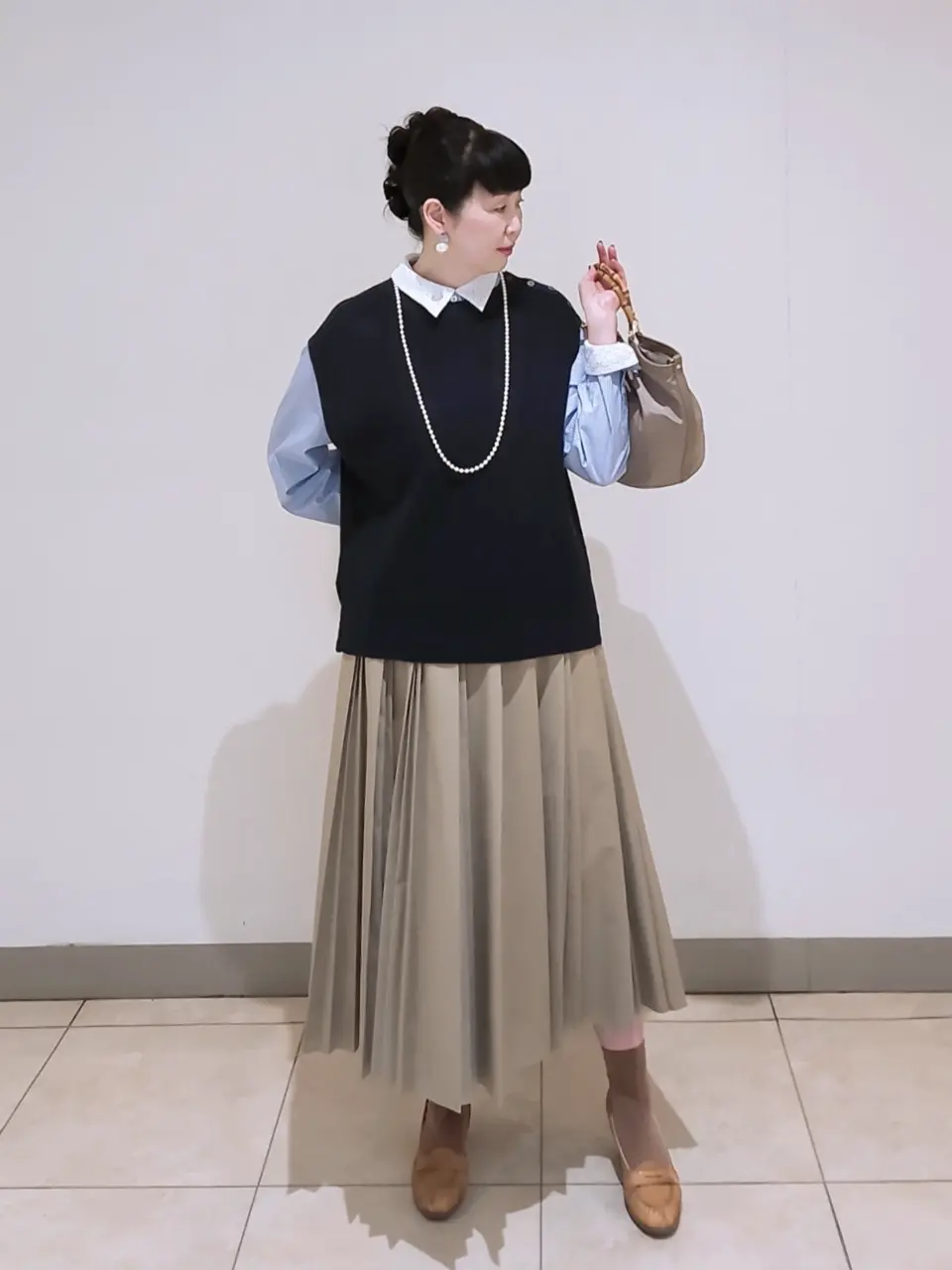 J.PRESS LADIES L スタッフ コーディネート画像