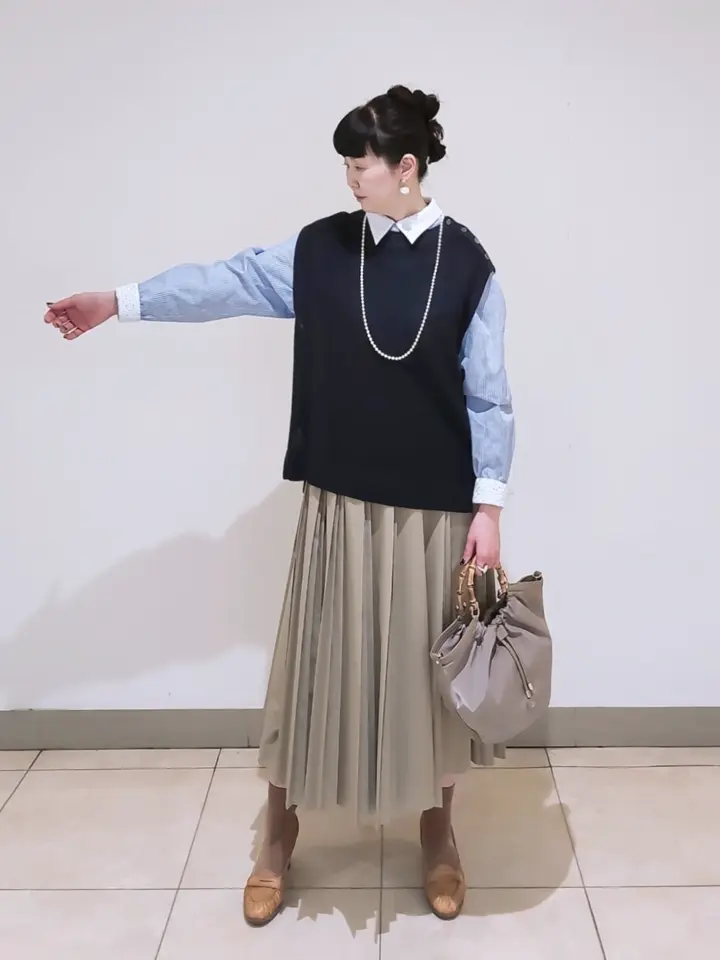 J.PRESS LADIES L スタッフ コーディネート画像