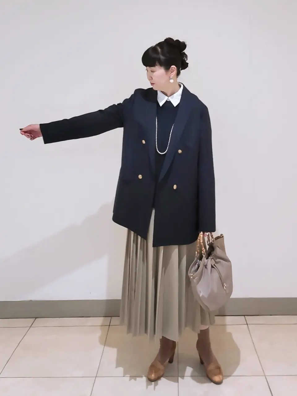 J.PRESS LADIES L スタッフ コーディネート画像