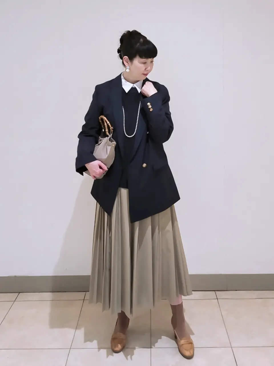 J.PRESS LADIES L スタッフ コーディネート画像