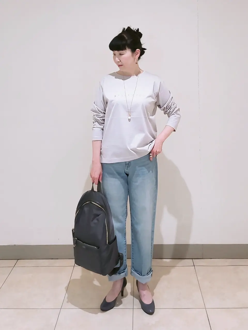 J.PRESS LADIES L スタッフ コーディネート画像