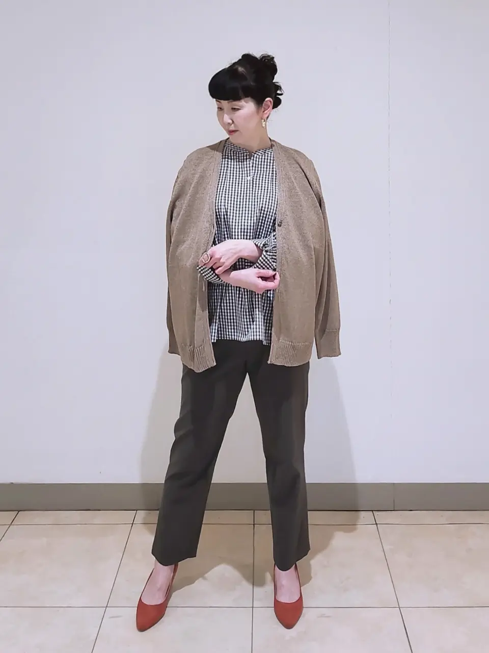 J.PRESS LADIES L スタッフ コーディネート画像